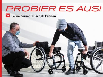 Kostenfreie Testfahrt für Küschall-Rollstühle 