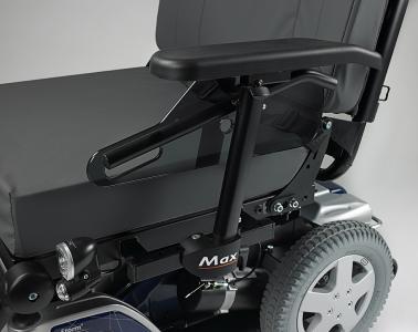 Elektrorollstuhl Invacare Storm 4 Max höhenverstellbare Seitenteile 