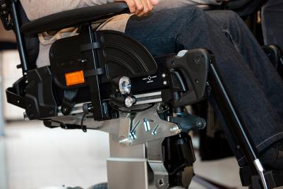Elektrorollstuhl Invacare Storm 4 (Detailansicht Sitzwinkelverstellung)
